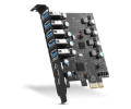 YEELIYA 7 Port USB 3.0 USB-A/C 5Gbps PCI Express カード